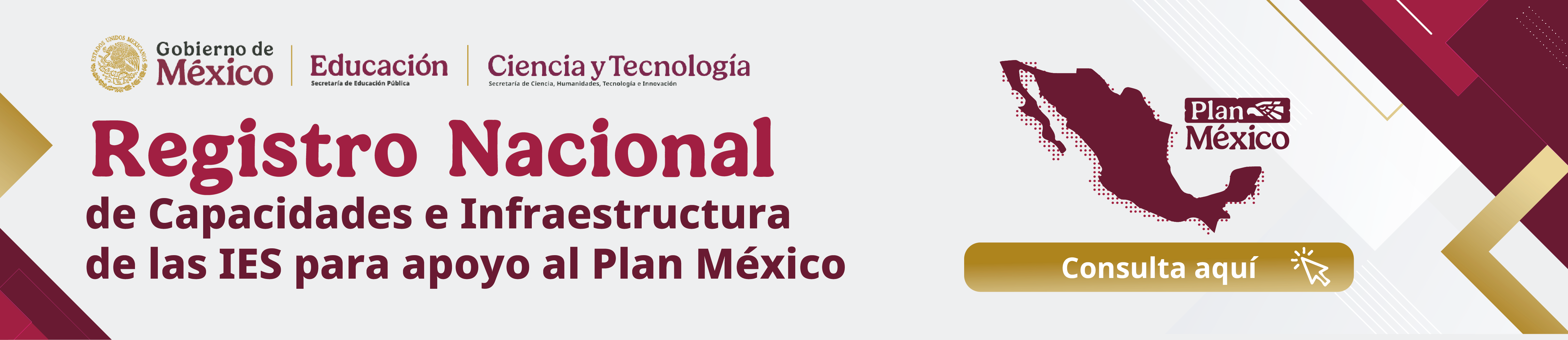 Registro Nacional de Capacidades e Infraestructura de las IES para apoyo al Plan México,