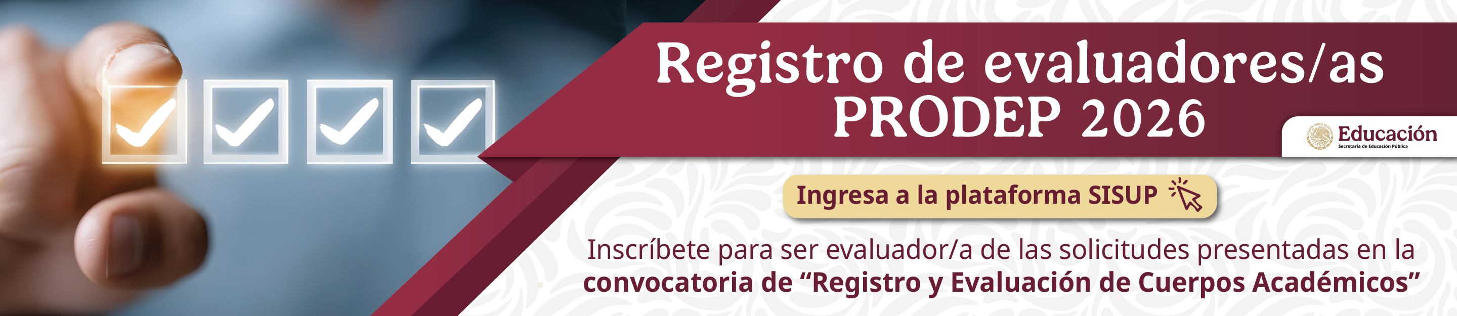 Registro y Evaluación de Cuerpos Académicos  2026