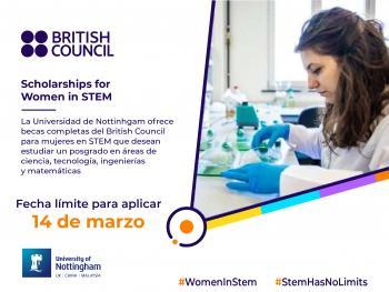 Convocatoria Programa “Scholarships for Women in STEM