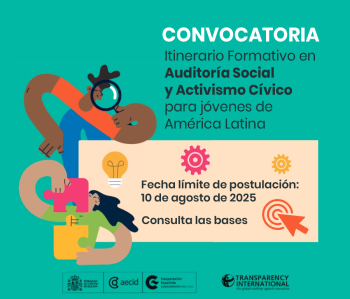 Convocatoria Itinerario Formativo en Auditoría Social y Activismo Cívico para jóvenes de América Latina