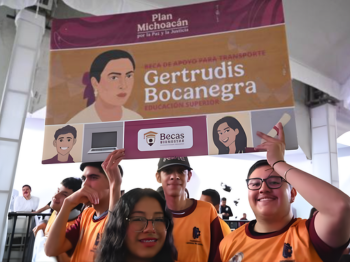 Anuncia Mario Delgado la dispersión de 159 mdp para el pago de la Beca Gertrudis Bocanegra a universitarios de Michoacán